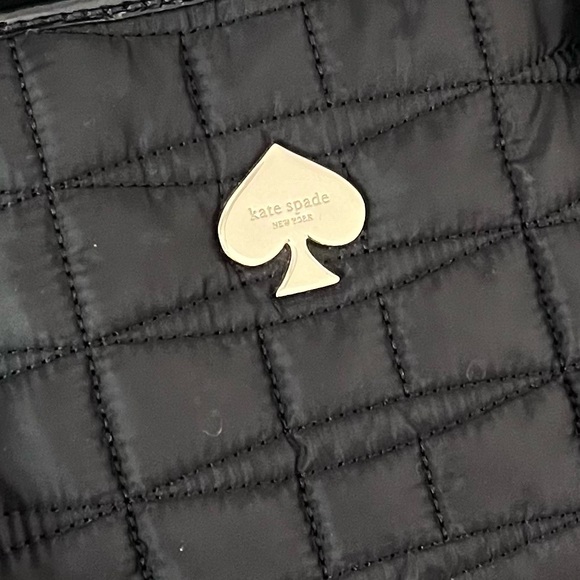 Kate Spade Large Black Quilted Tote/Diaper Bag - Picture 2 of 9